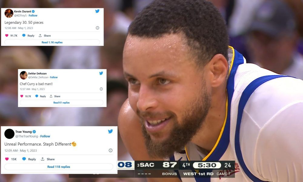 Les réactions des joueurs NBA après la perf' légendaire de Stephen Curry