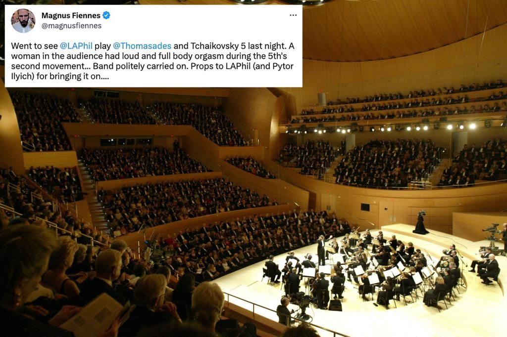 Woman has 'full body orgasm' during LA Philharmonic concert