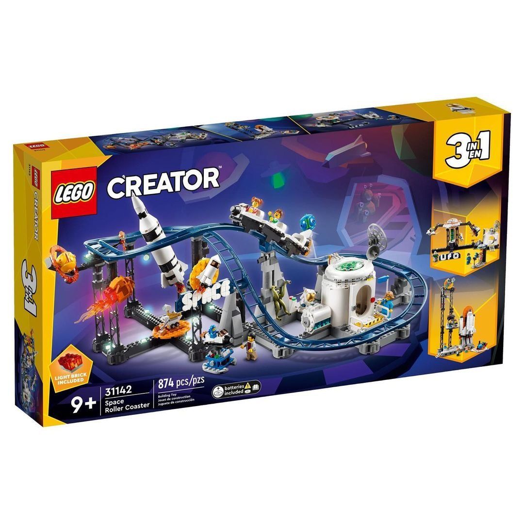 LEGO Creator 3-in-1 Summer 2023 Main Street (31141) and Space Roller Coaster (31142) Revealed