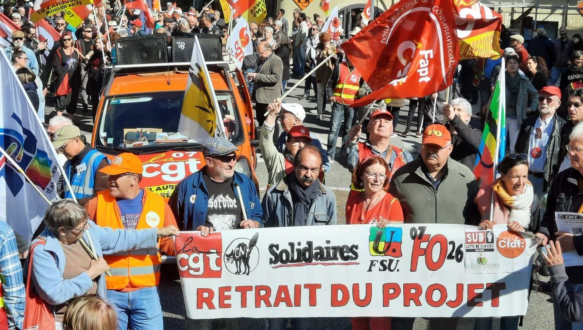 Manifestation du 1er-Mai : près de 13.000 personnes et Philippe Martinez en Drôme et en Ardèche