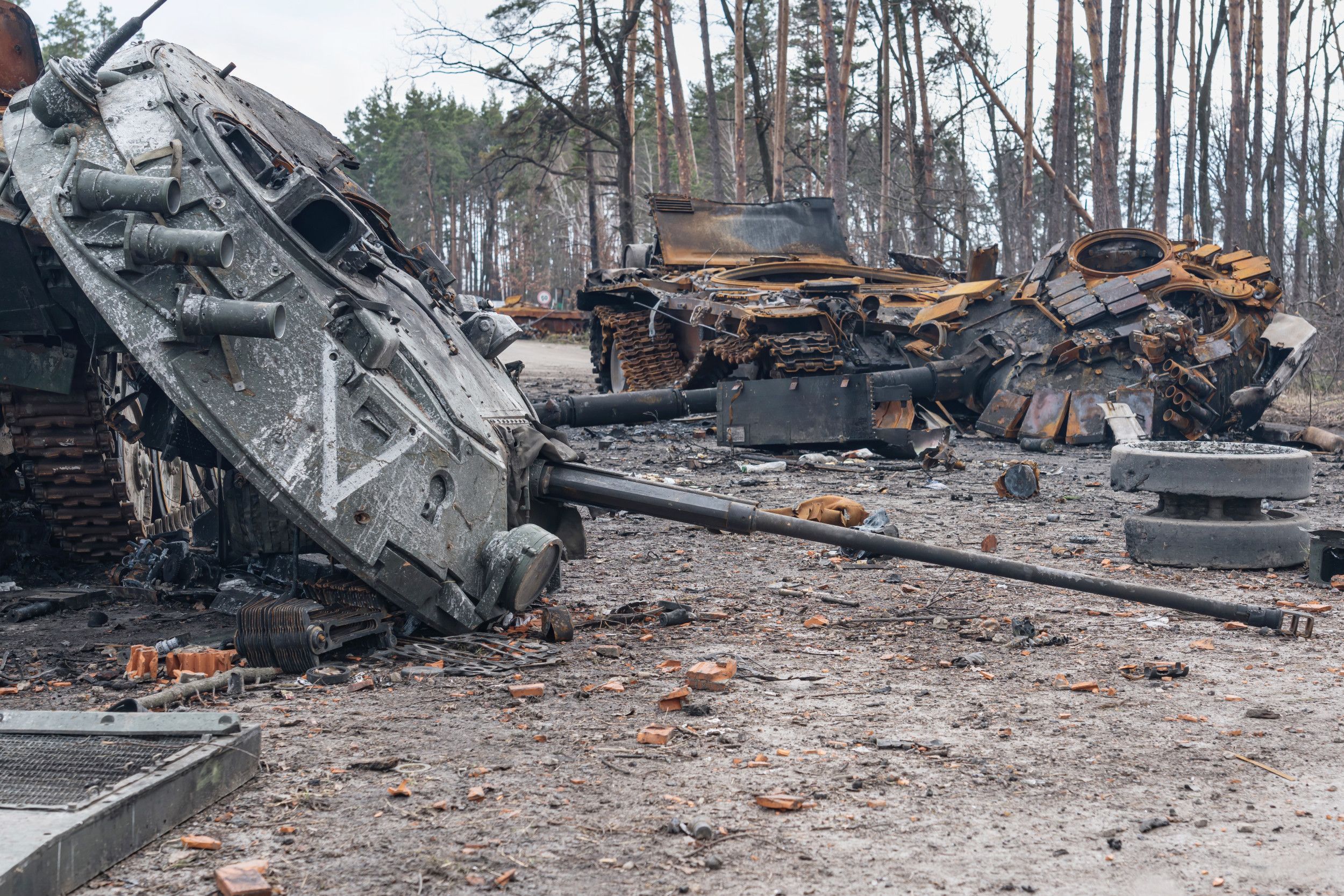 Video Shows Ukrainian Drones Destroy Russian Tanks