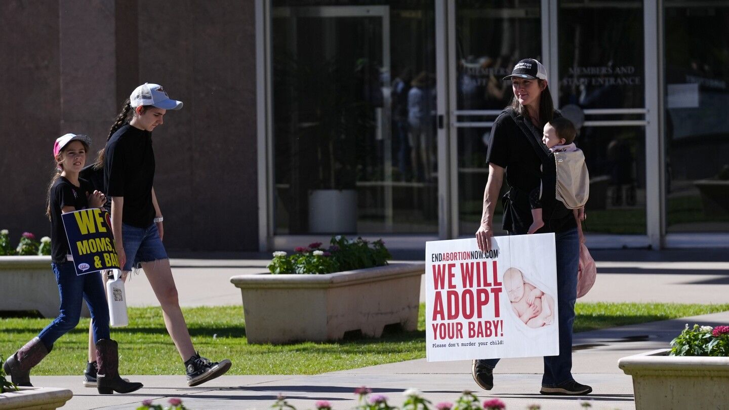 Arizona Senate OKs bill to repeal the state's 1864 near-total abortion ban