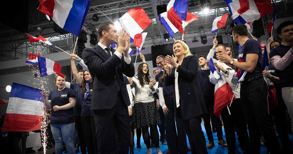 "On récolte aujourd'hui ce que Marine Le Pen a semé" : le Rassemblement national fête ses cinq ans