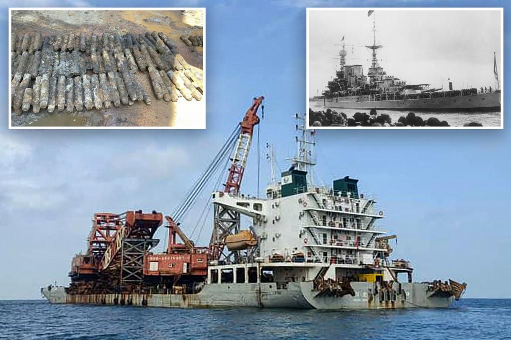 Chinese vessel suspected of looting wrecked WWII battleships detained by Malaysia