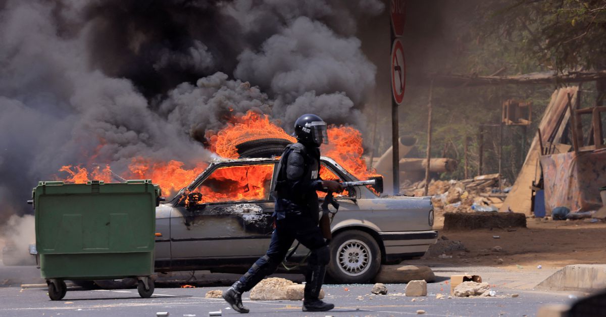 Crowds clash with riot police as Senegal's Sonko sentenced to jail