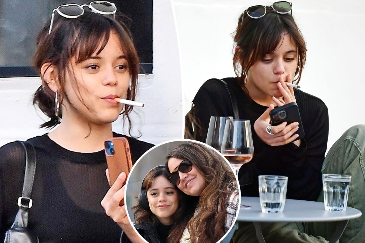 Jenna Ortega's mom posts about smoking after star seen with cig