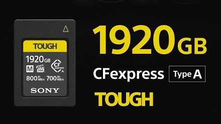 海量拍片空間達成！Sony CFexpress Type A 衝上 1920GB