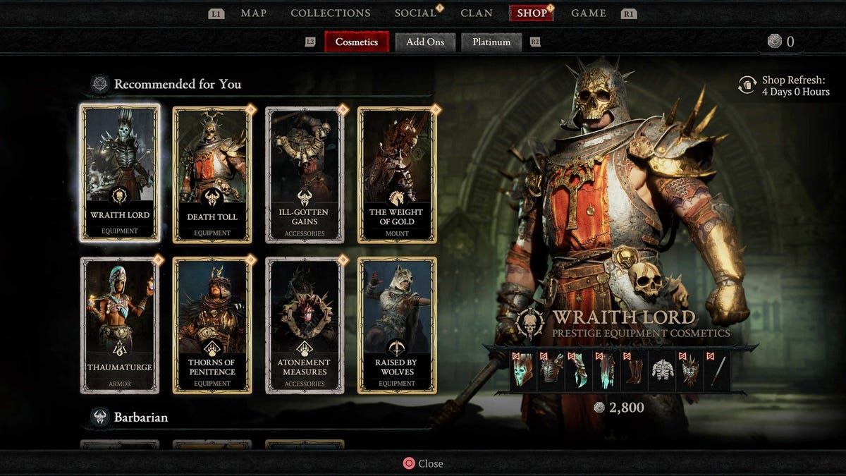 Diablo IV’s Shop Prices For Armor, Mounts And More Are Bonkers