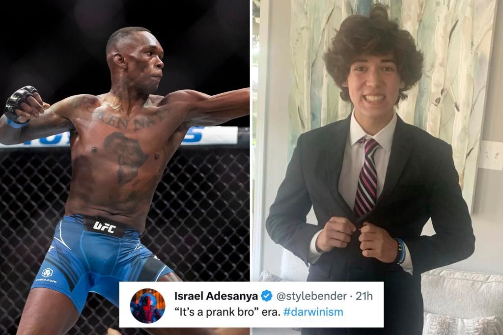 UFC's Israel Adesanya ripped for 'darwinism' Cameron Robbins comment