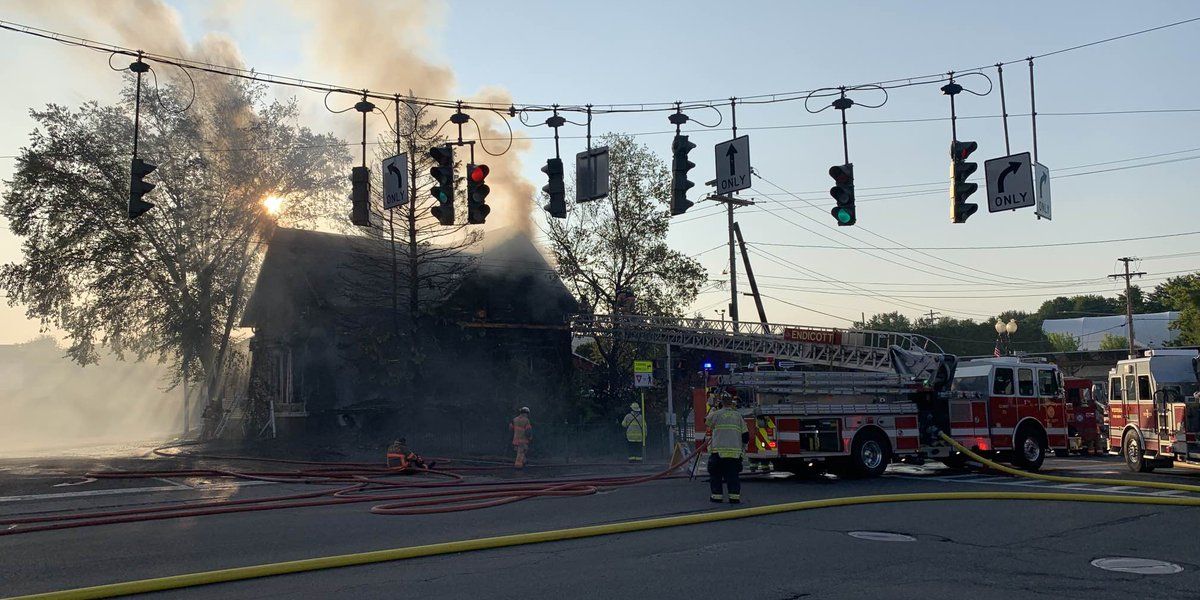 Emergency crews respond to massive house fire in Endicott