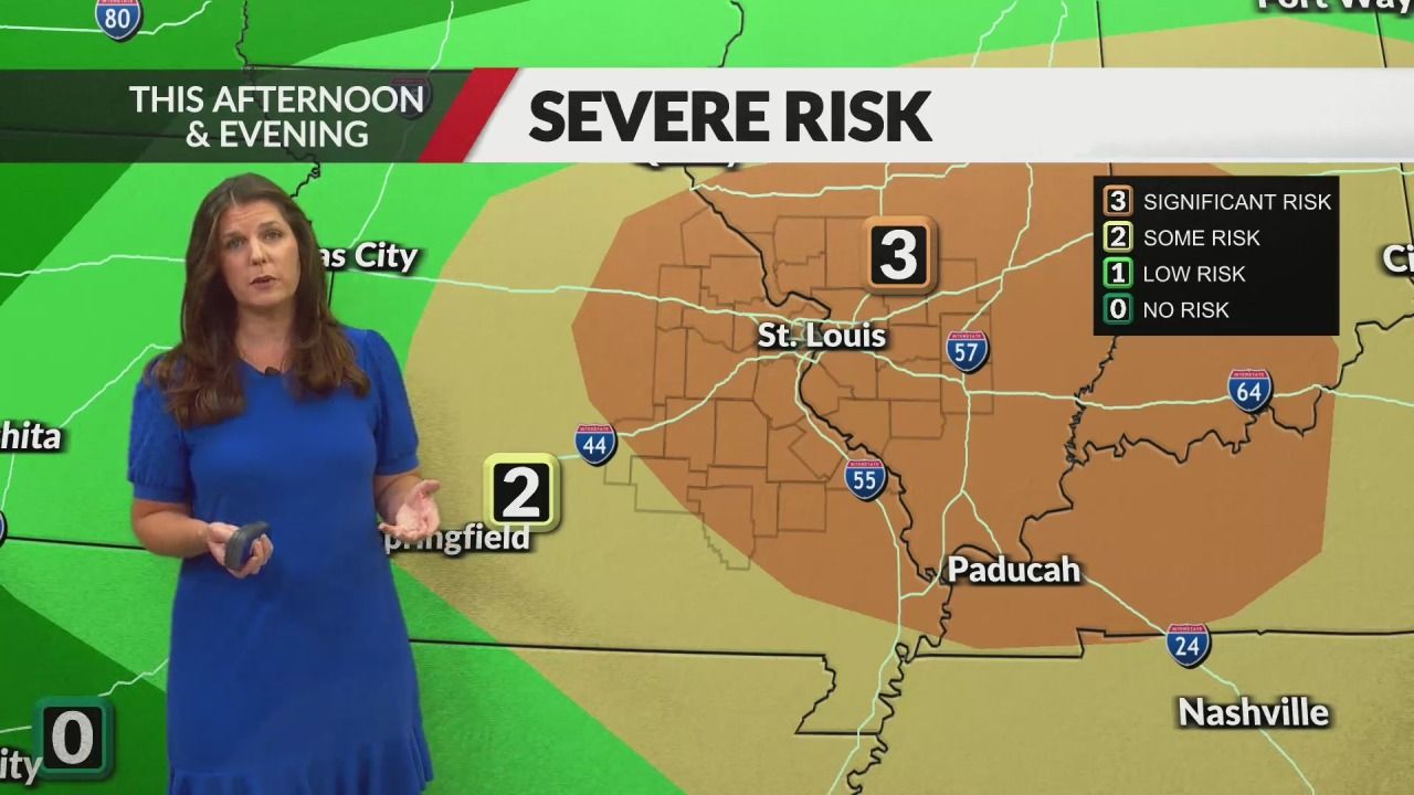 Severe storms may impact the St. Louis area Saturday