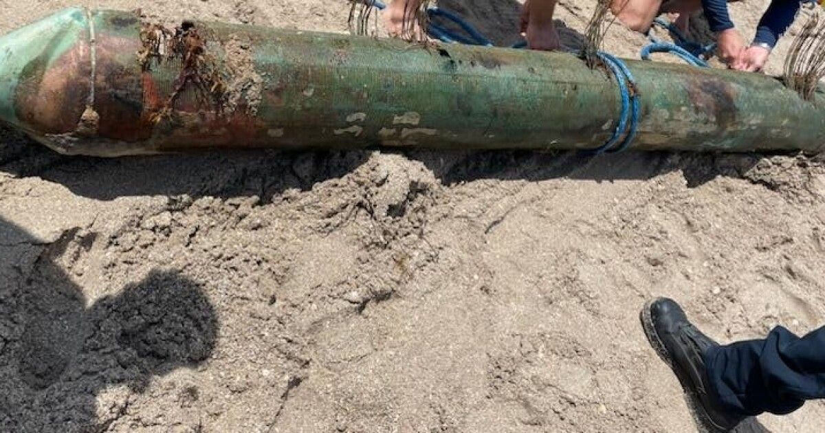 What is it? Agencies seek to identify long tubular object found in ocean