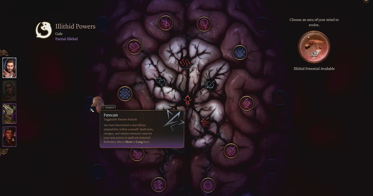 Baldur's Gate 3's "hidden" mind flayer skill tree sounds equally cool and gross