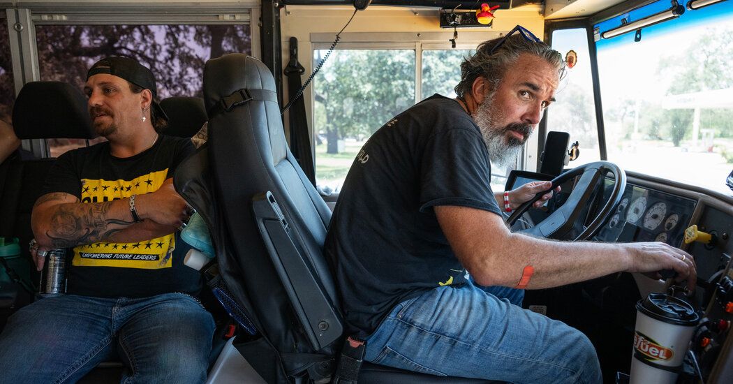 A School Bus Crosses the Nation, Connecting Mass Shooting Families