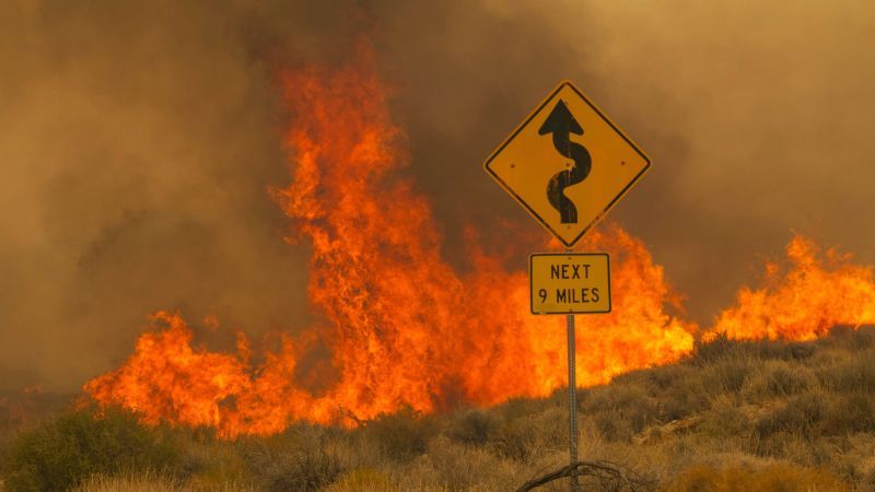 York Fire in Nevada and California spawns 'fire whirls'