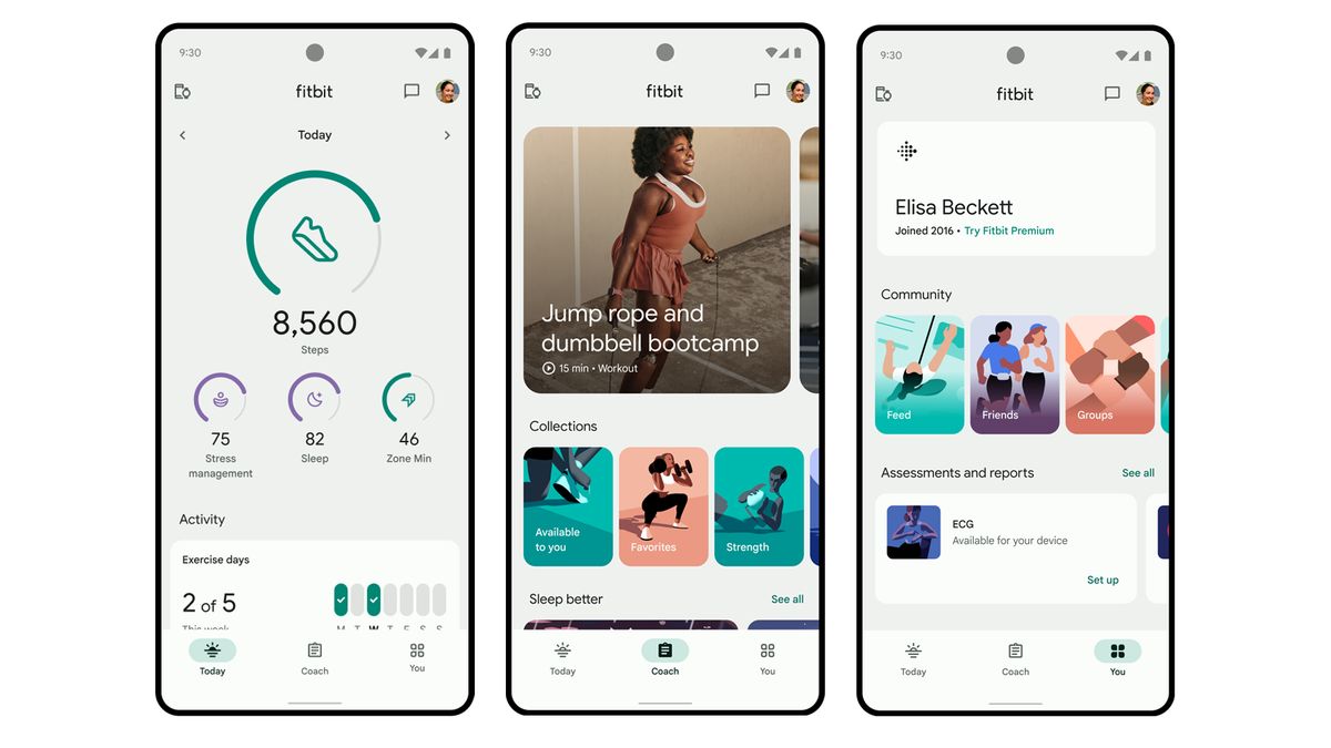 Google Gives Fitbit's App a Facelift