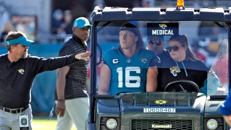 Jacksonville Jaguars quarterback Trevor Lawrence ruled out with concussion after late hit