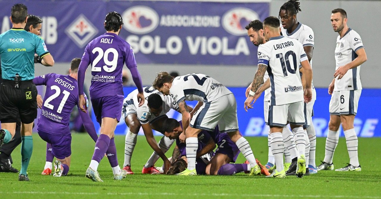 Fiorentina-Inter, un joueur victime d'un arrêt cardiaque