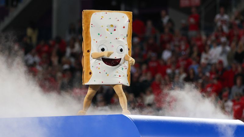 An edible Pop-Tart mascot and a mayo bath: This year’s college football bowl games are full of highly marketable food horrors