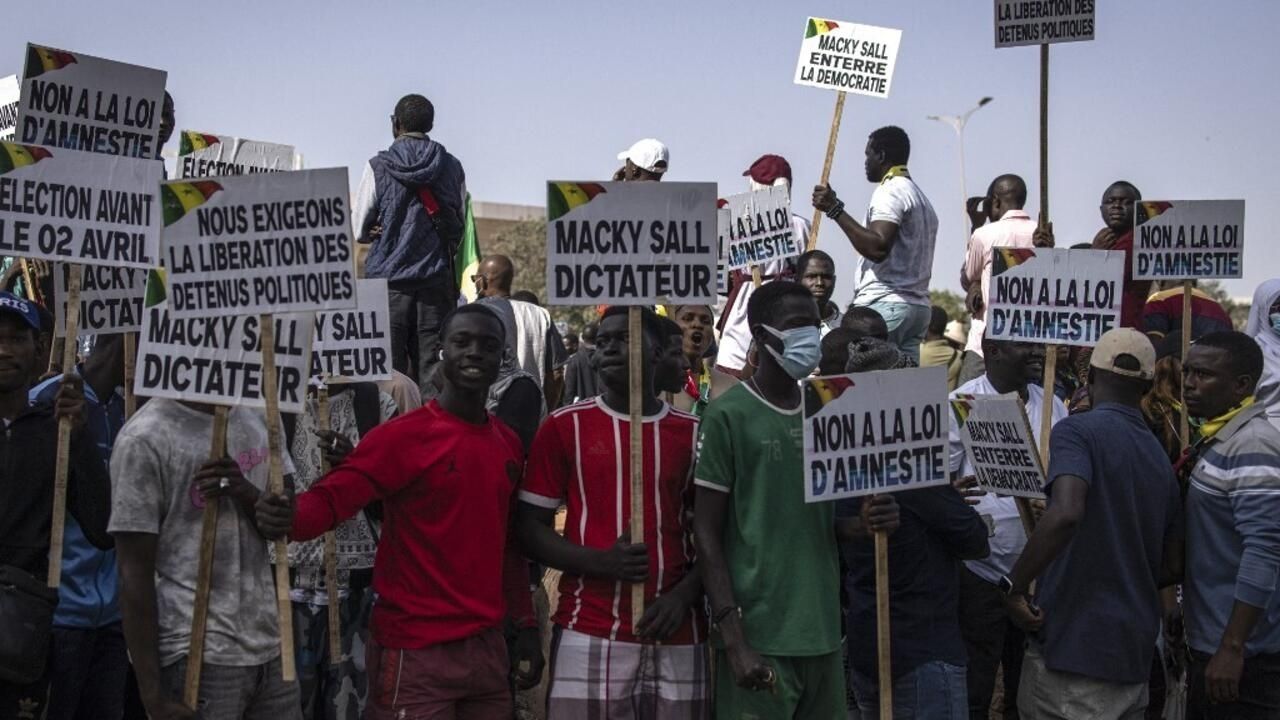 Sénégal: nouvelle manifestation de l'opposition pour réclamer une date d'élection avant le 2 avril