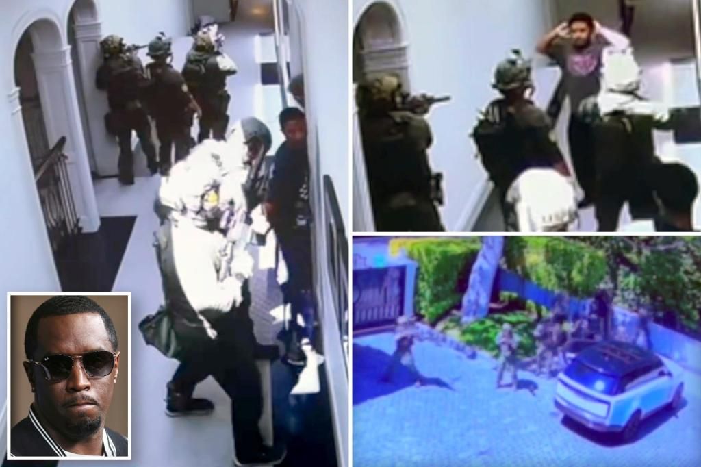 Sean 'Diddy' Combs' ex shares dramatic new footage of raid on his LA home, slams 'overzealous' agents using 'militarized force' against her son