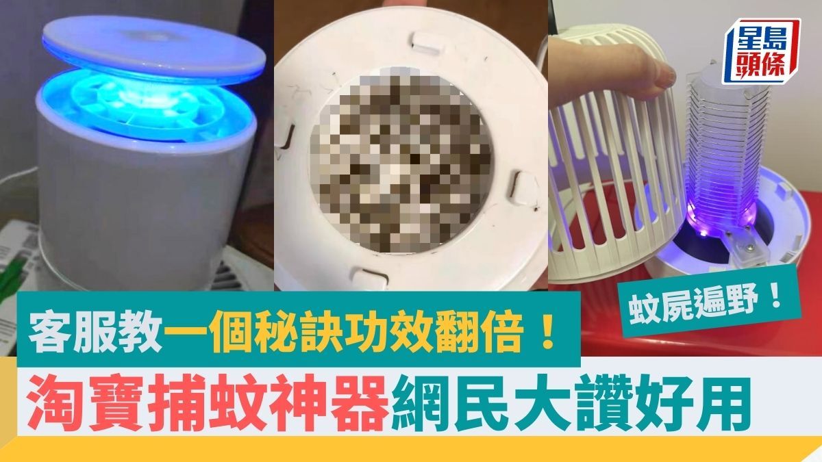 網民淘寶¥14.9捕蚊神器大讚真心好用 客服教一個秘訣功效翻倍：打開睇真係呆咗！