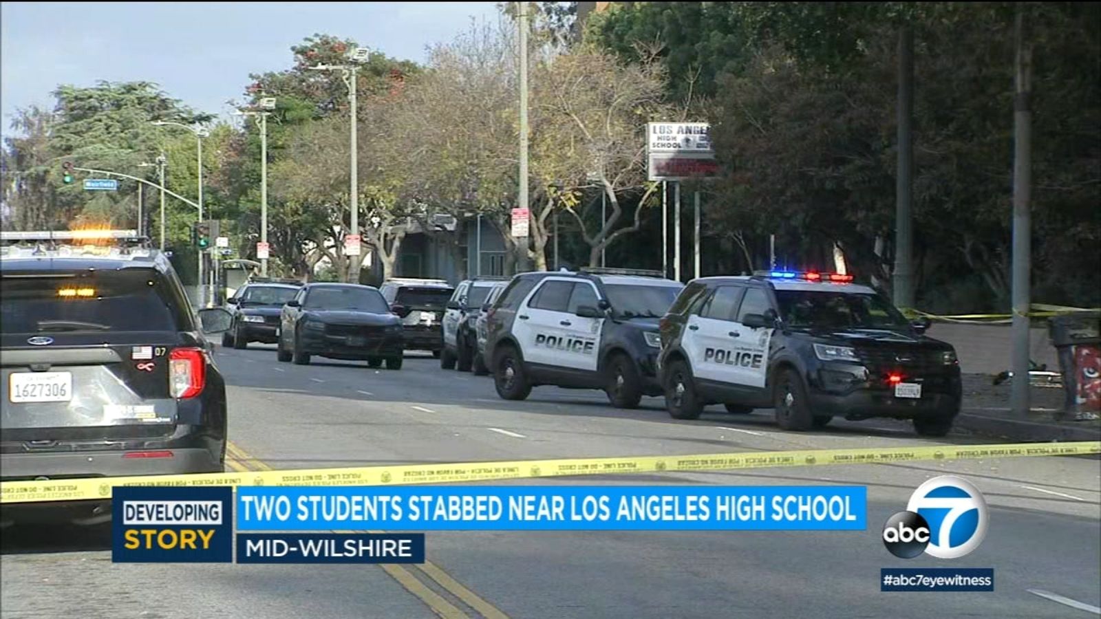 2 students stabbed during dispute near Los Angeles High School, police say