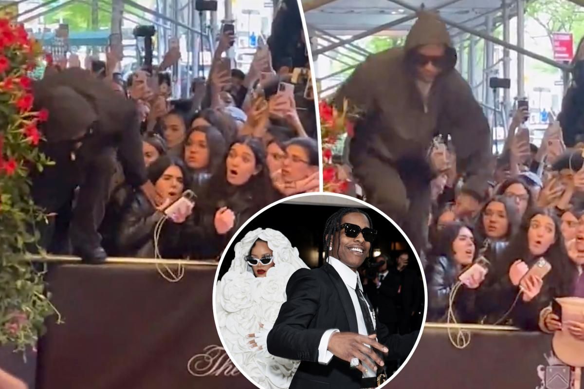 A$AP Rocky apologizes to fan he trampled before Met Gala 2023