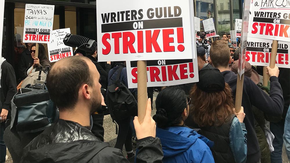 WGA Writers Speak Out Against Studios, Execs in Picket Line