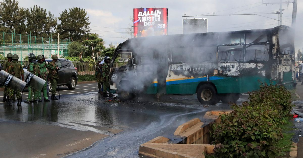 Kenyan anti-government protests resume with police firing tear gas