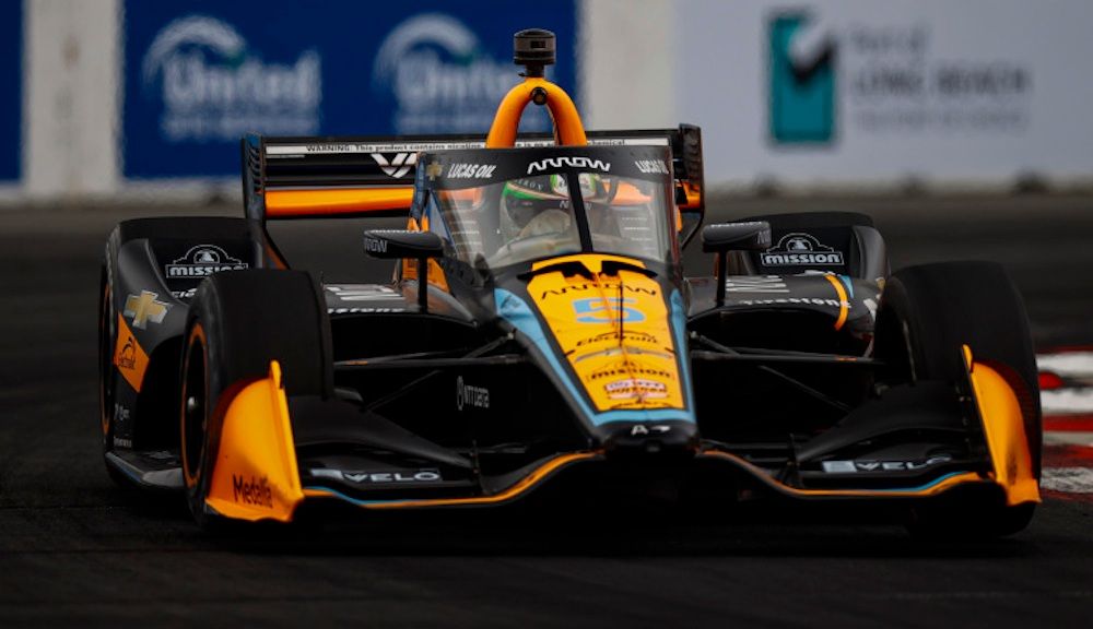 O’Ward leads Dixon in incident-packed first practice in Detroit