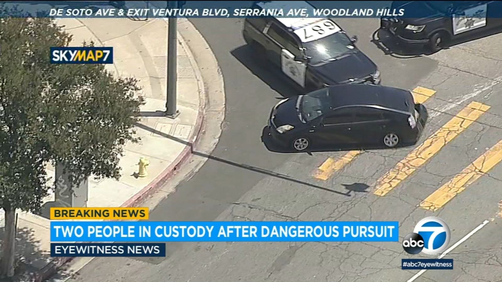 Catalytic converter theft suspect leads CHP on high-speed chase through San Fernando Valley