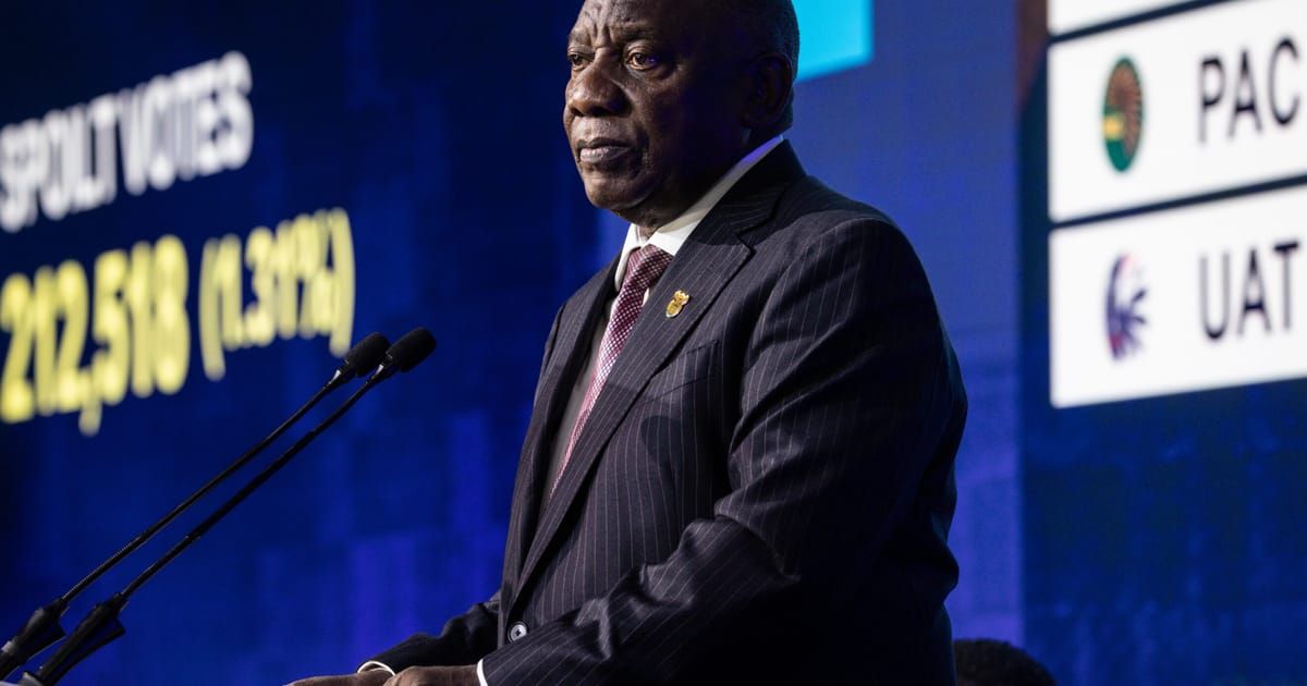 South Africa’s president won’t resign despite ANC losing majority for first time