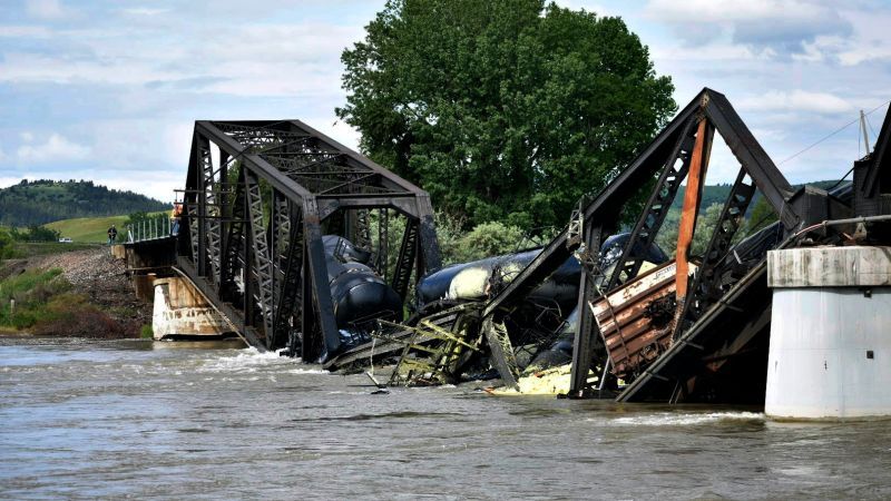 Crews have hauled away most of the train cars that derailed and fell into the Yellowstone River after a bridge collapse, EPA says