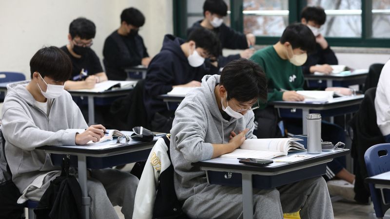 South Korea is cutting 'killer questions' from an 8-hour exam some blame for a fertility rate crisis