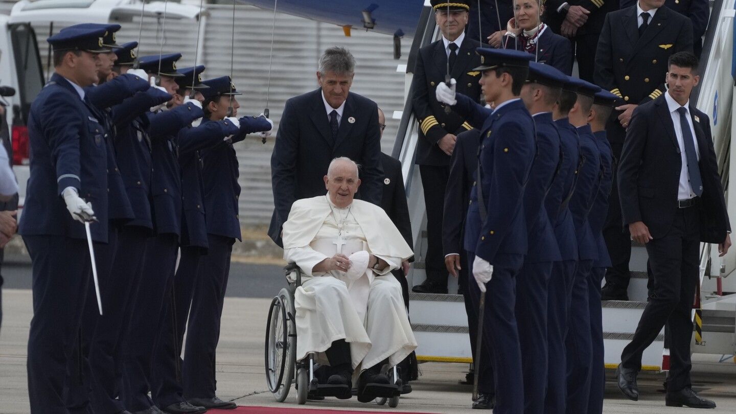 Pope hopes to inspire at World Youth Day in Portugal as the church reckons with a sex abuse fallout