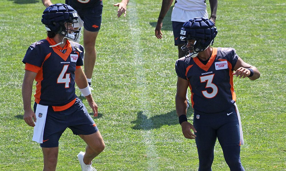 Where things stand for Russell Wilson and Jarrett Stidham at Broncos training camp