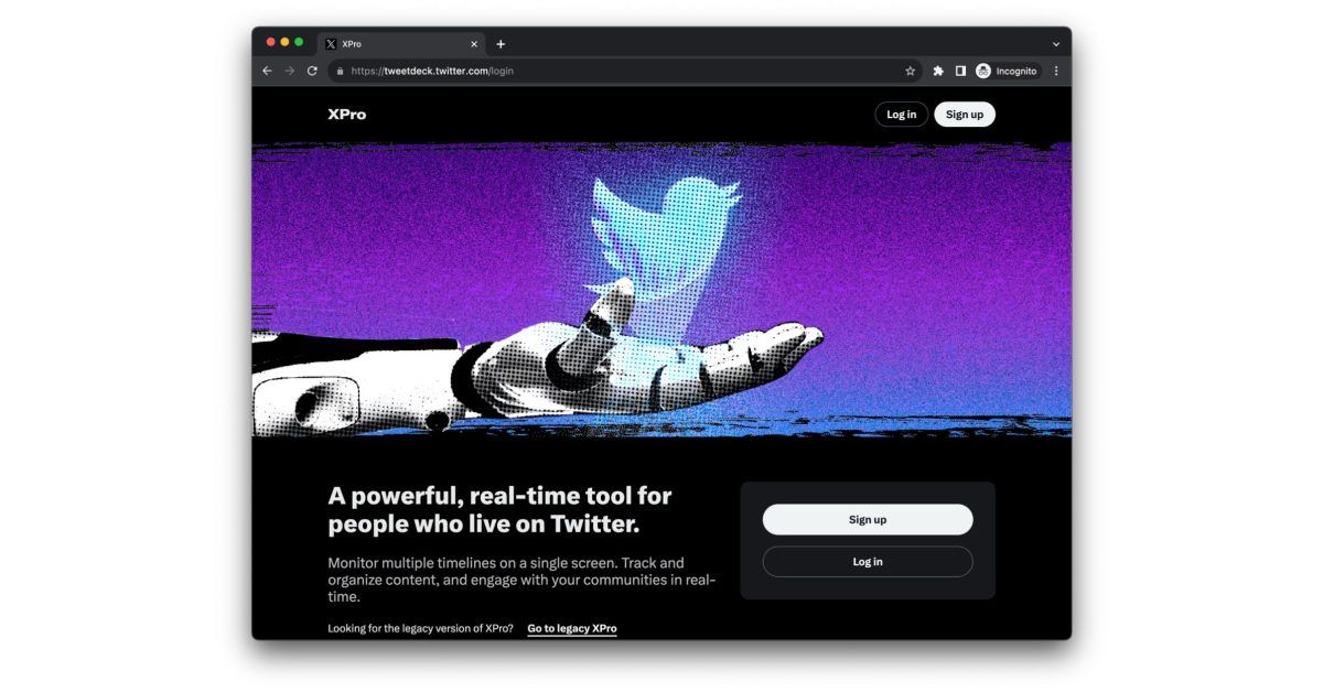 TweetDeck is now called 'XPro'