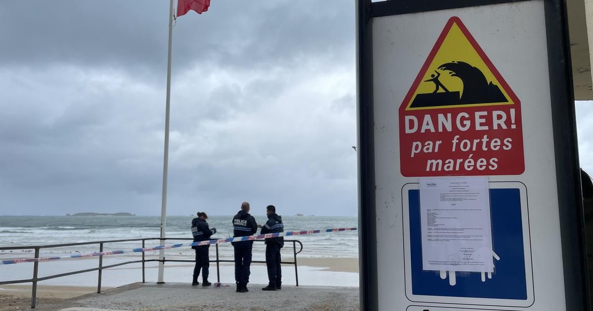 Tempête Patricia : de grosses vagues déferlent sur Saint-Malo