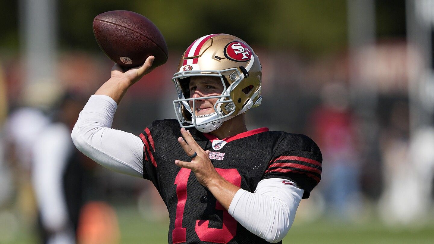 Kyle Shanahan not bothered by Brock Purdy's practice interceptions