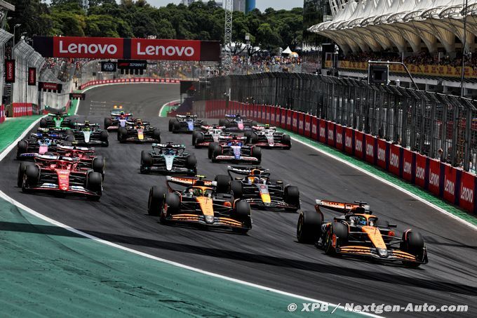 Le nouveau programme du GP du Brésil après le report des qualifs F1