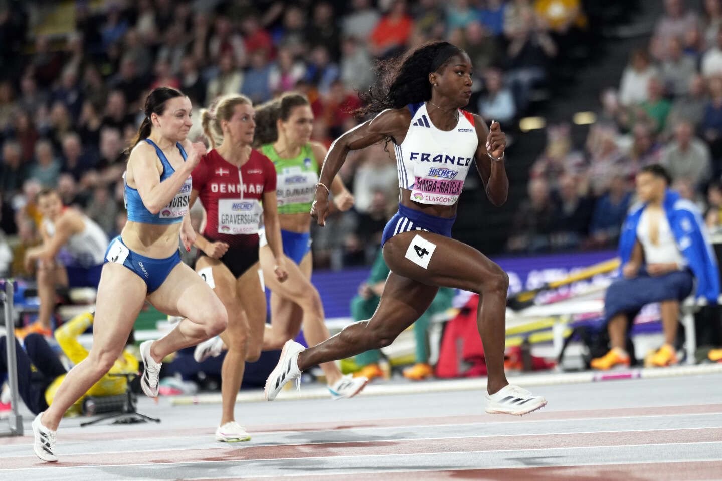 Cyréna Samba-Mayela, vice-championne du monde du 60 mètres haies aux Mondiaux de Glasgow