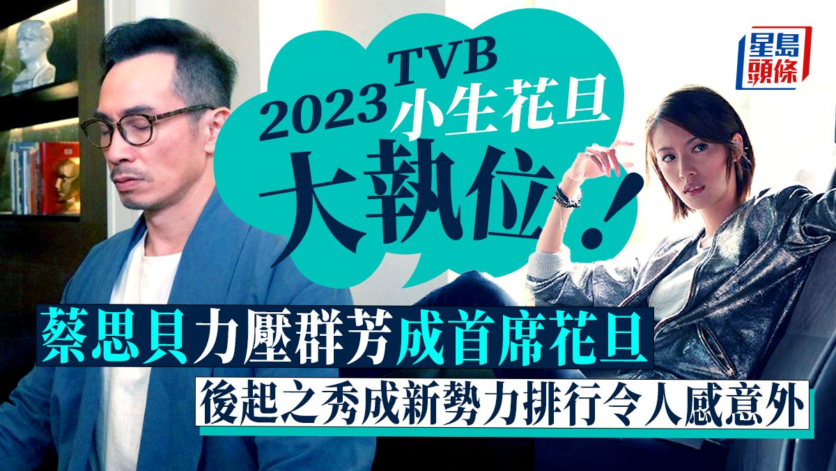 2023TVB小生花旦大執位！蔡思貝力壓群芳成首席花旦 後起之秀成新勢力排行令人感意外