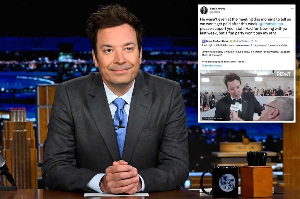 Jimmy Fallon blasted for allegedly skipping meeting amid writers' strike