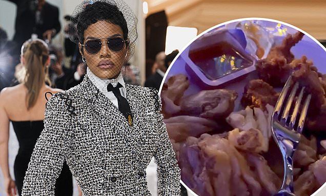 Teyana Taylor brought her OWN MEAL to the Met Gala: Singer snuck in Chick-fil-A