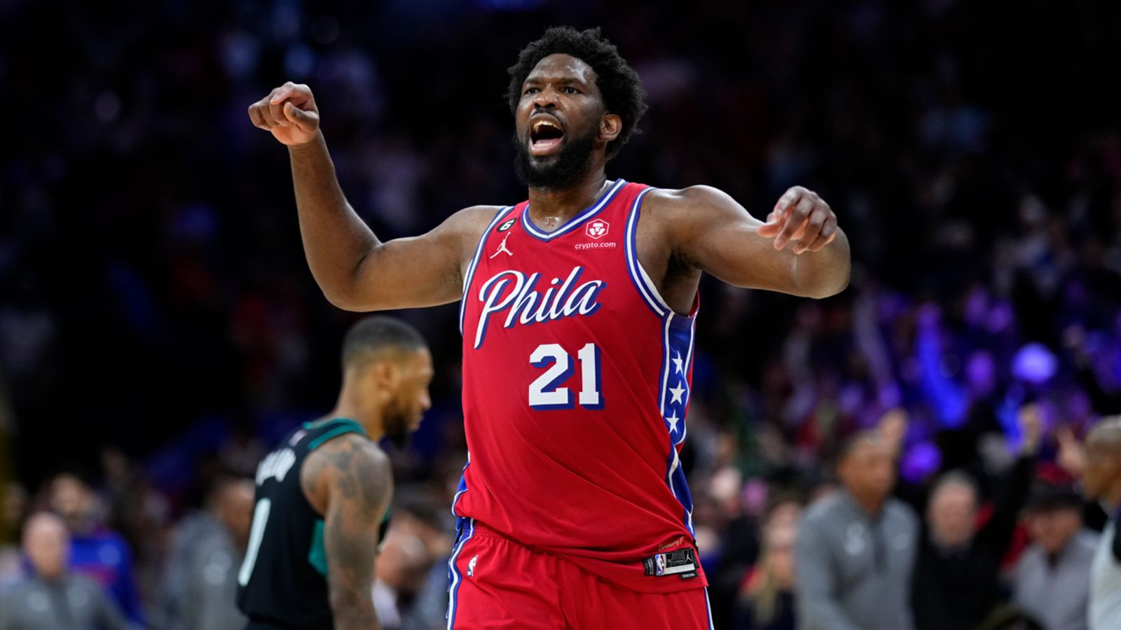 Philadelphia 76ers' Joel Embiid returns for Game 2, starting vs. Boston Celtics