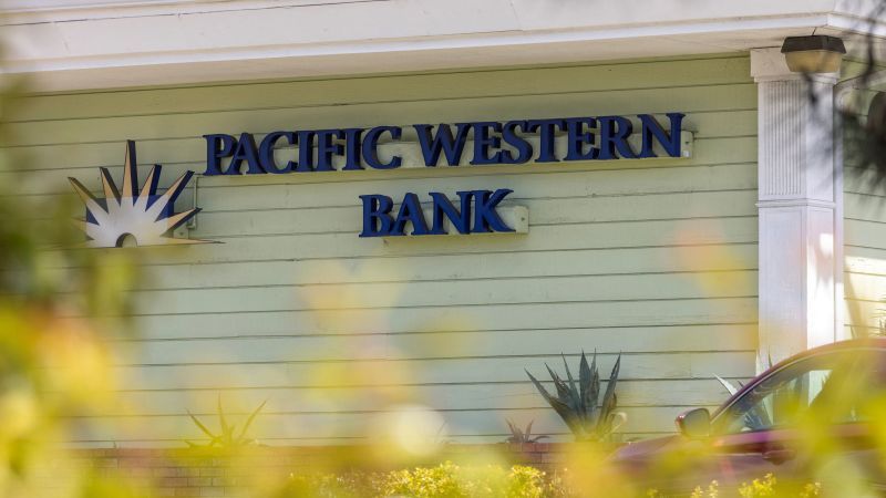 PacWest Bank shares fall more than 50% on report that it could be the next regional bank to collapse