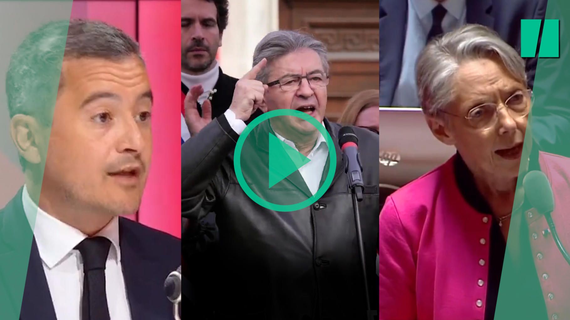 Depuis le 1er mai, le duel Macron-Mélenchon vire au pugilat