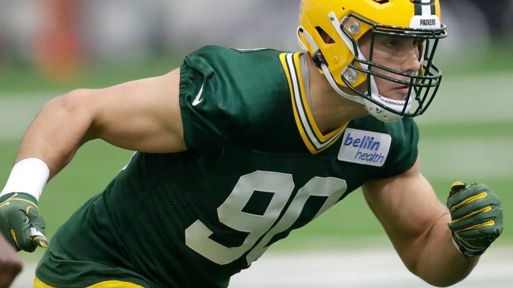 Packers top pick Lukas Van Ness brings power and disruption to OTAs