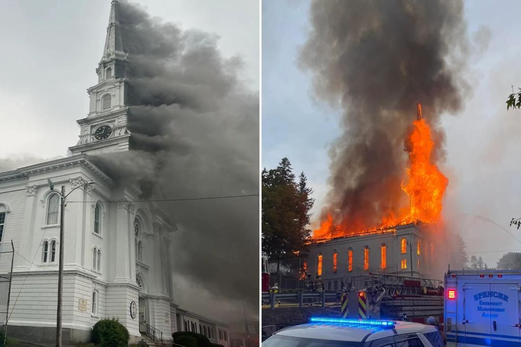 Historic Massachusetts church destroyed in intense fire